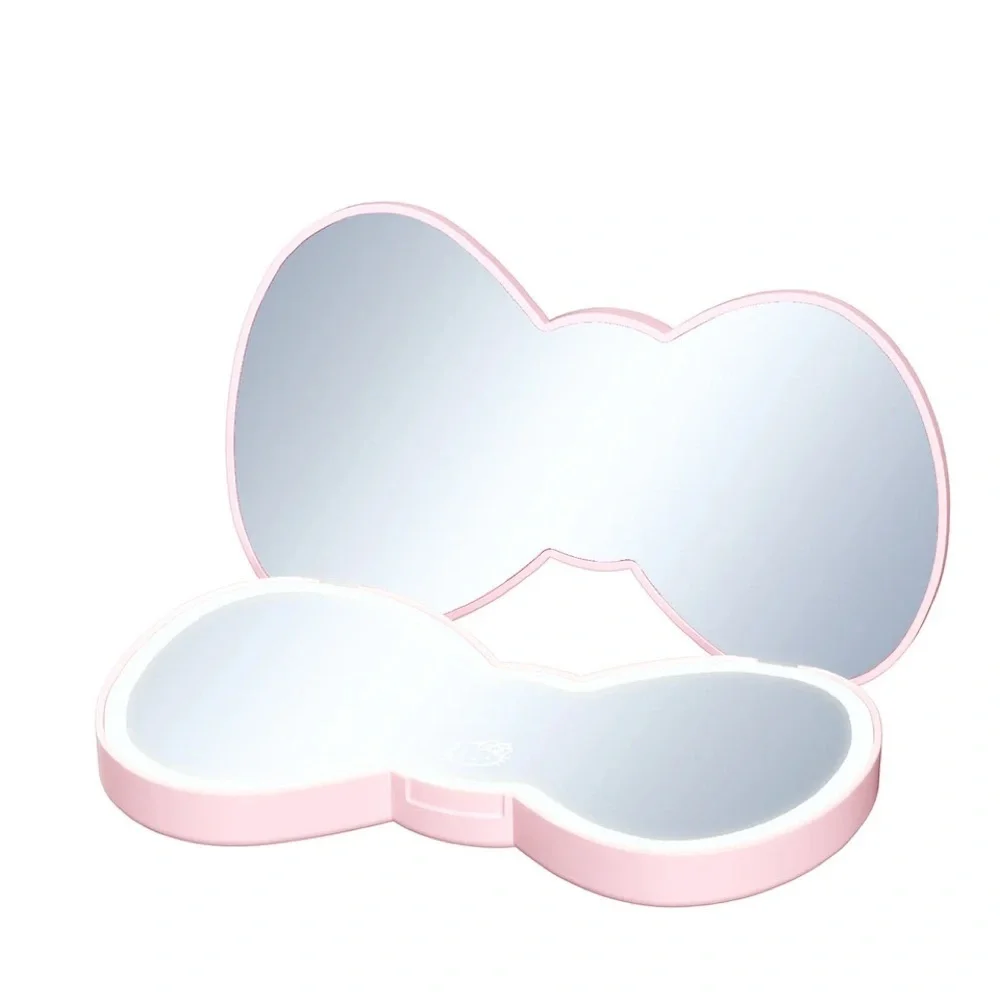 Hello Kitty®‎ Bow shaped LED pink Compact Mirror new